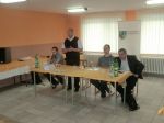 Zľava: Maroš Smolec, starosta obce Ľuboš Stríž, Martin Lacko, Roman Michelko
