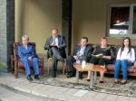 navraty2305201406Zľava: Janka Bírová, starosta obce Ľuboš Stríž, Pavol Holeštiak, Katarína Plešivčáková, Katarína Baričáková