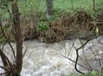 Priepusty a rozvodnený potok v Riečkach