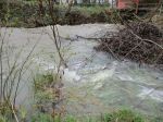 Priepusty a rozvodnený potok v Riečkach