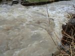 Priepusty a rozvodnený potok v Riečkach