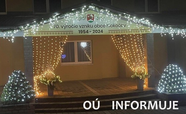 OU informuje vianoce