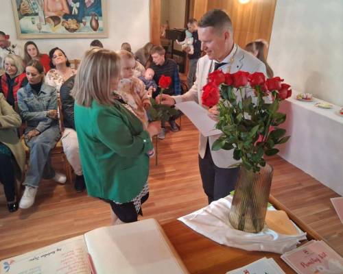 Privítanie najmenších obyvateľov obce Klokočov