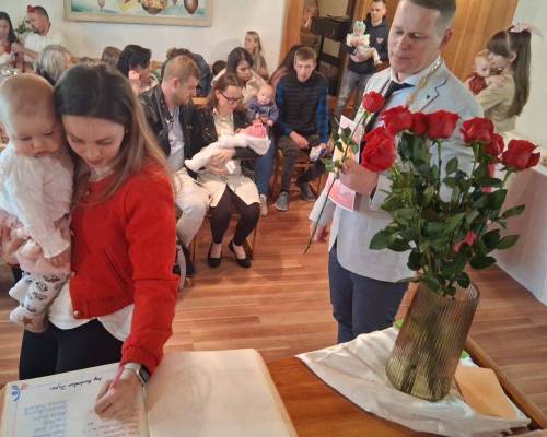 Privítanie najmenších obyvateľov obce Klokočov