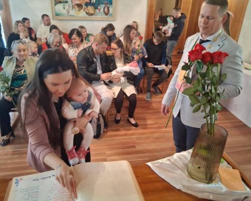 Privítanie najmenších obyvateľov obce Klokočov