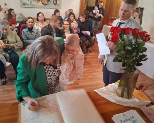 Privítanie najmenších obyvateľov obce Klokočov
