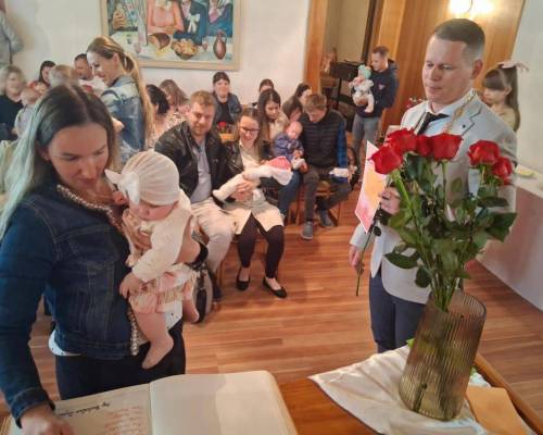 Privítanie najmenších obyvateľov obce Klokočov